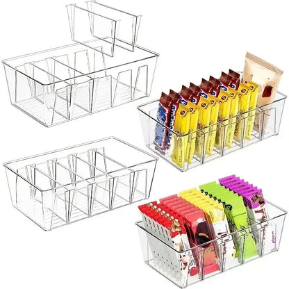 BPA Free Refrigerator Organizer Bin Clear Plastic