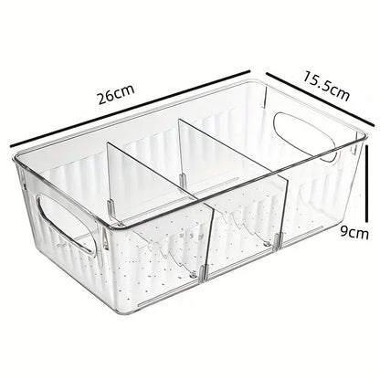 BPA Free Refrigerator Organizer Bin Clear Plastic