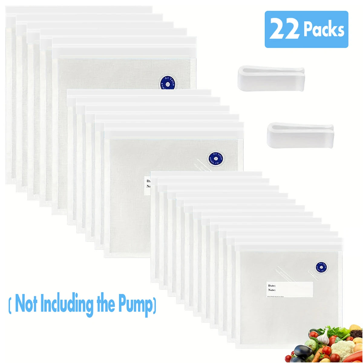 20pcs Vaccum Food Storage